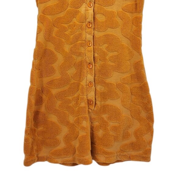 Jaded London Womens 4 Romper Toweling Playsuit Terry Cloth Orange Retro Party - Picture 4 of 10